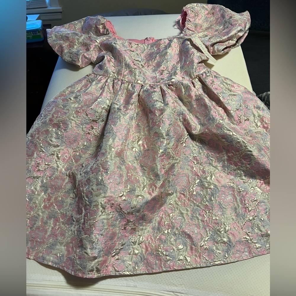 She & Sky Jacquard Glare Dress Pink Size M. NWT